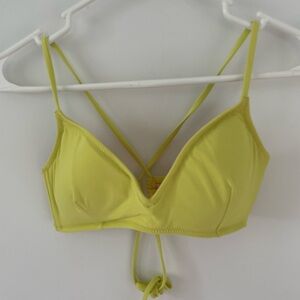 JCrew Lime Green Strappy Bikini top sz large